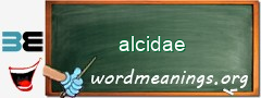 WordMeaning blackboard for alcidae